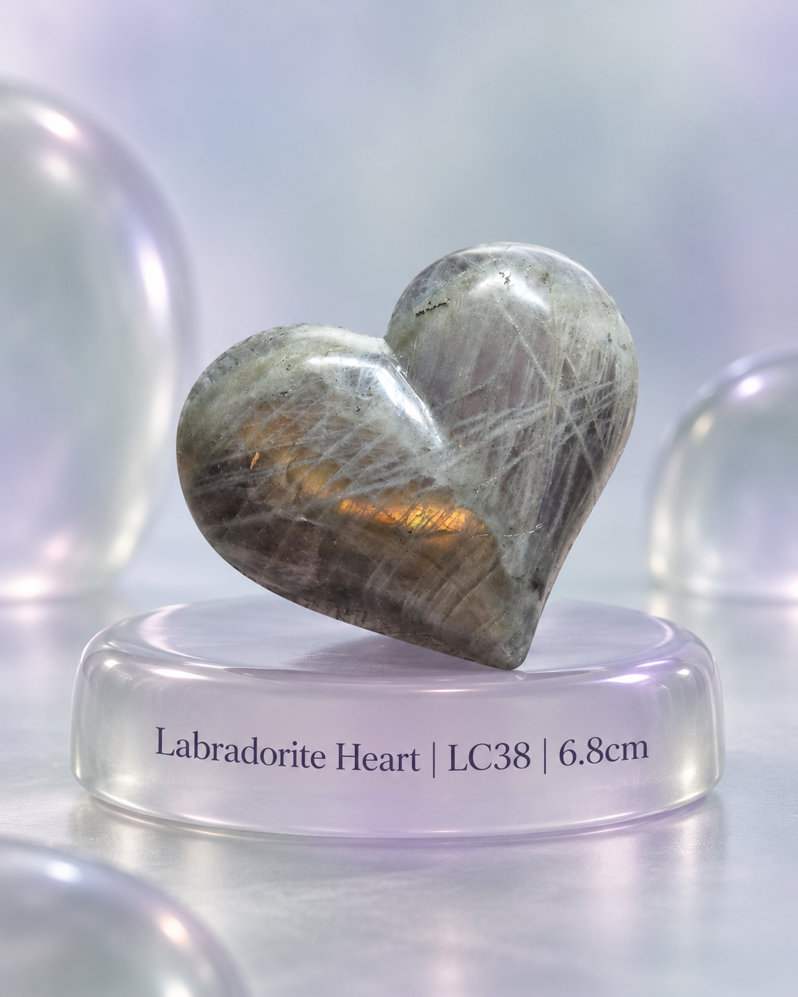 Labradorite Hearts
