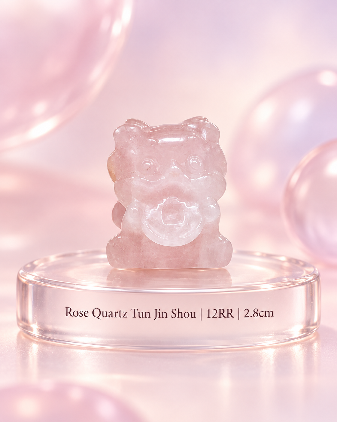 Tun Jin Shou (Rose Quartz/Green Aventurine)