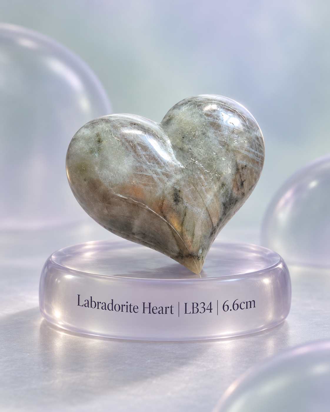 Labradorite Hearts