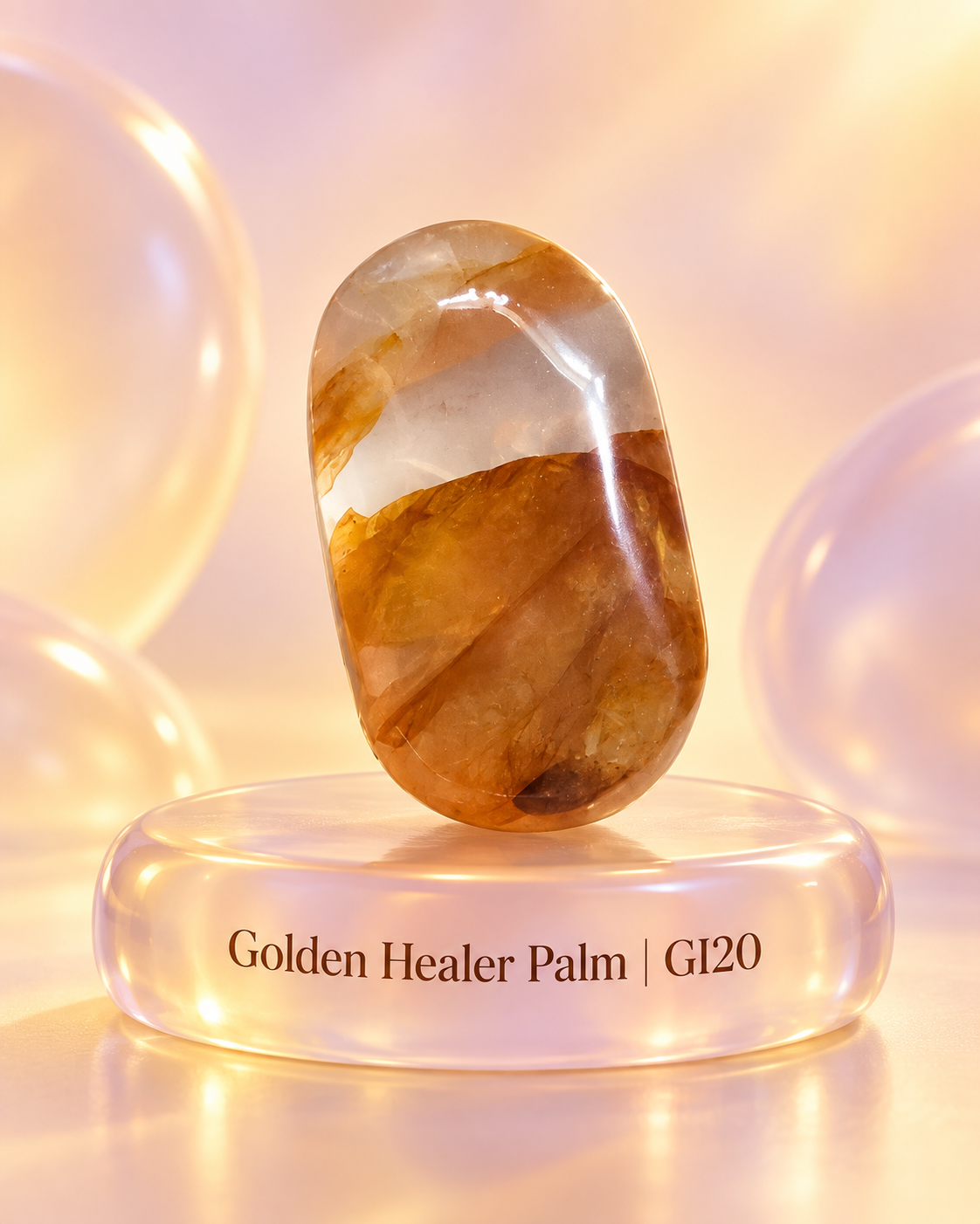 Golden Healer Palmstones