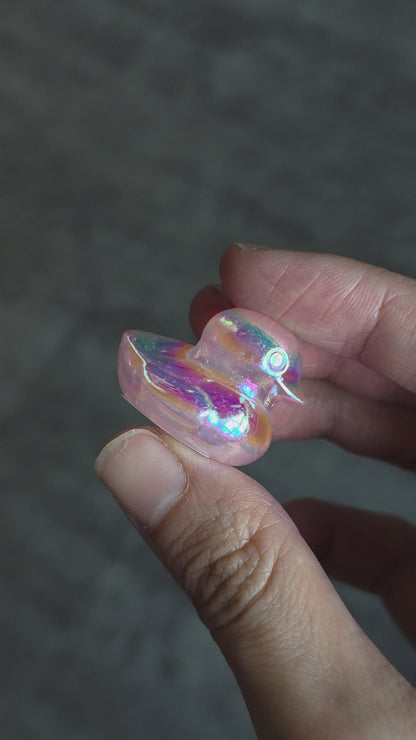 Aura Rose Quartz Duck