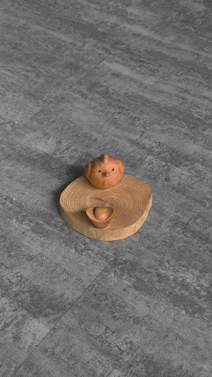 Rooster Wood Handphone Stand