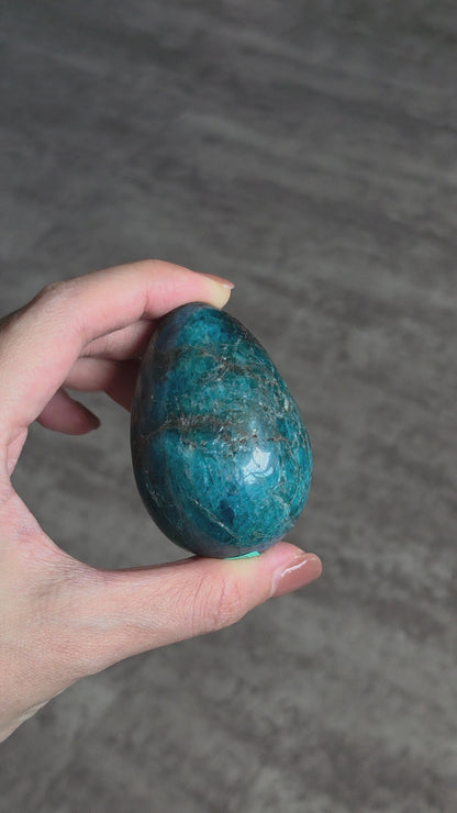 Blue Apatite Egg