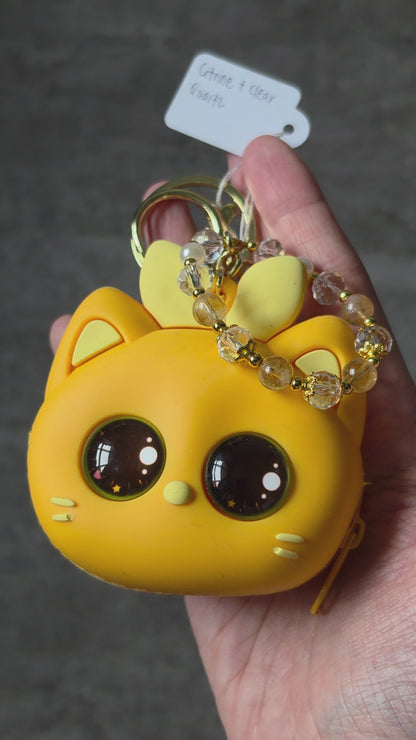 Assorted Cat Pouch Keychain