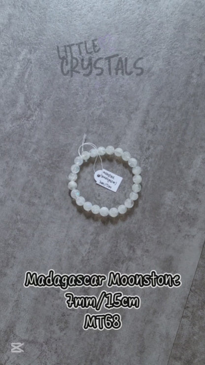 Madagascar Moonstone Bracelet 6mm/15cm, 7mm/15cm