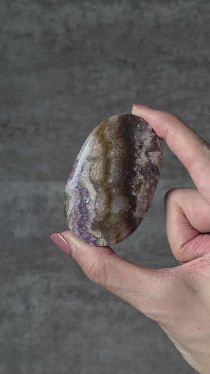 Fluorite Amethyst Agate Palmstone