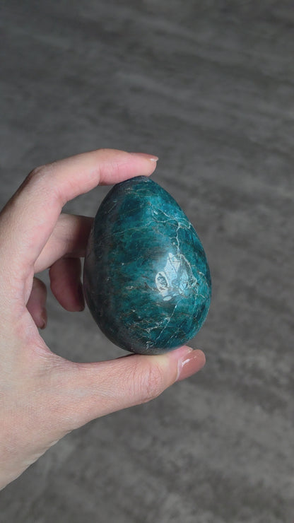 Blue Apatite Egg