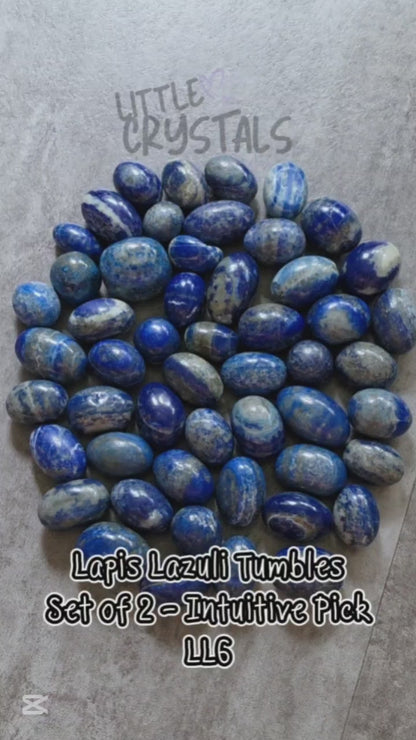 Lapis Lazuli Tumbles (Set of 2)