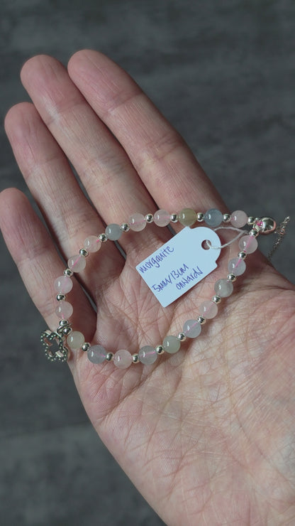 Morganite Push-Pull Bracelet