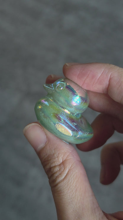 Aura Green Aventurine Duck