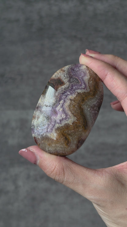 Fluorite Amethyst Agate Palmstone