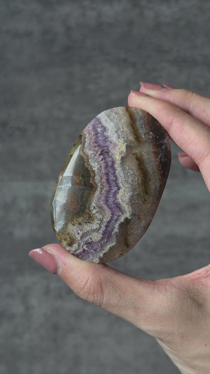Fluorite Amethyst Agate Palmstone