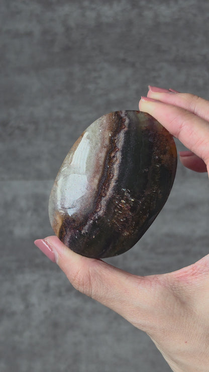 Fluorite Amethyst Agate Palmstone
