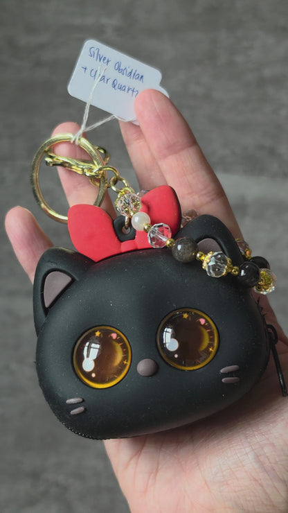 Assorted Cat Pouch Keychain