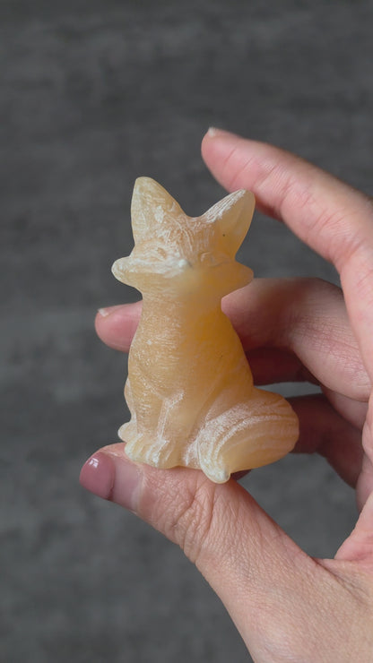 Orange Calcite Fox