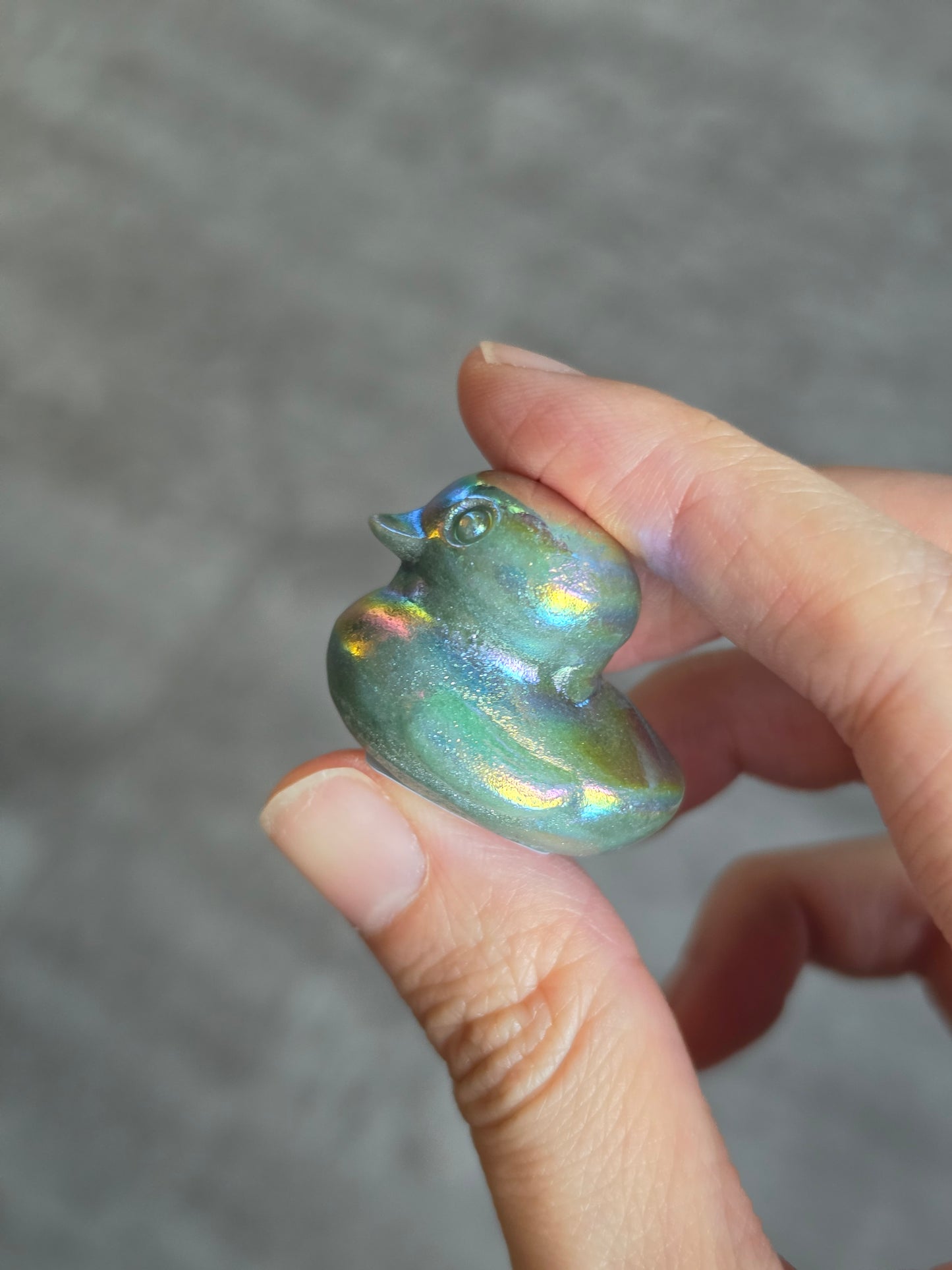 Aura Green Aventurine Duck