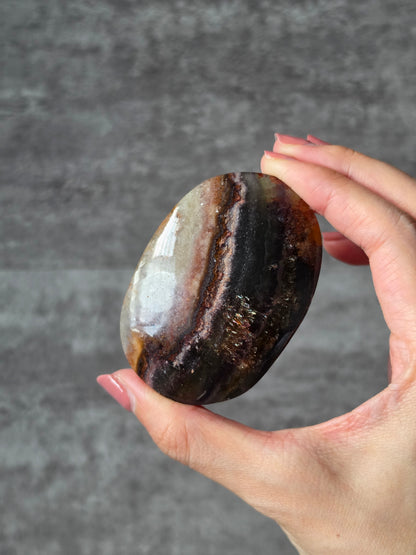 Fluorite Amethyst Agate Palmstone