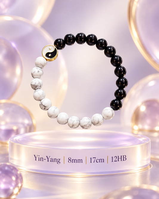 Yin-Yang Bracelet 8mm/17cm