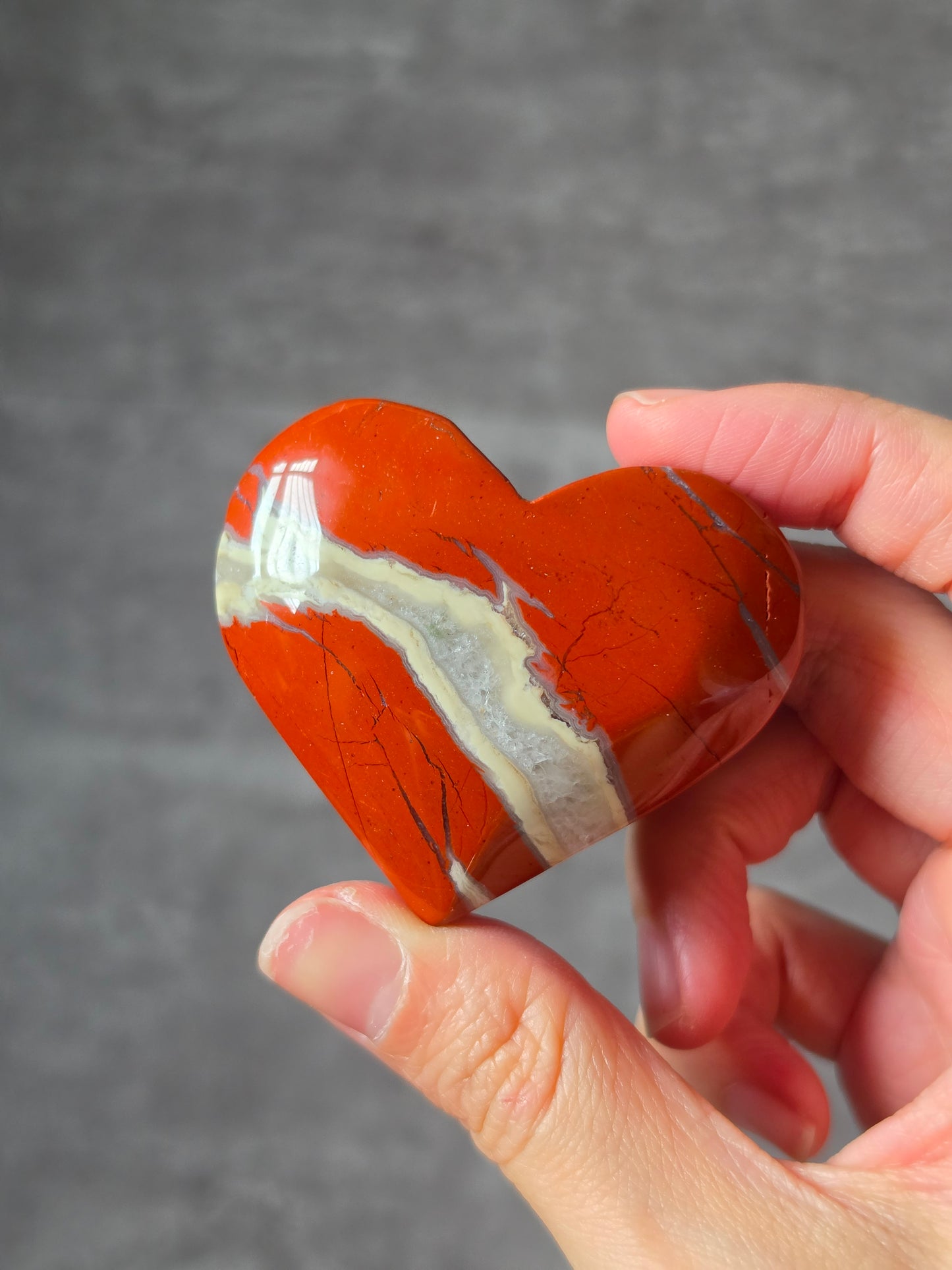 Red Jasper Heart