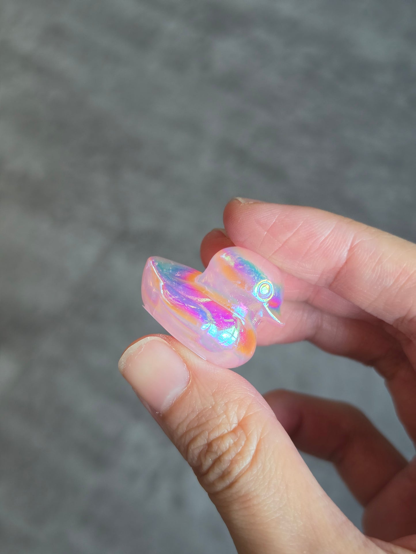 Aura Rose Quartz Duck