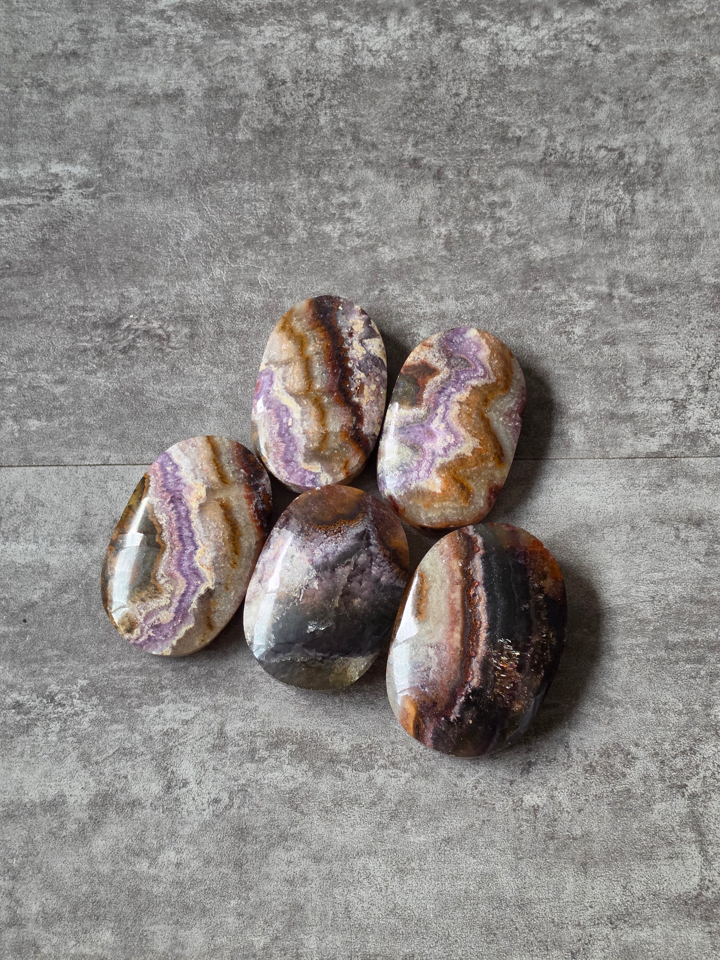 Fluorite Amethyst Agate Palmstone