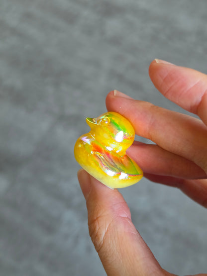 Aura Orange Calcite Duck