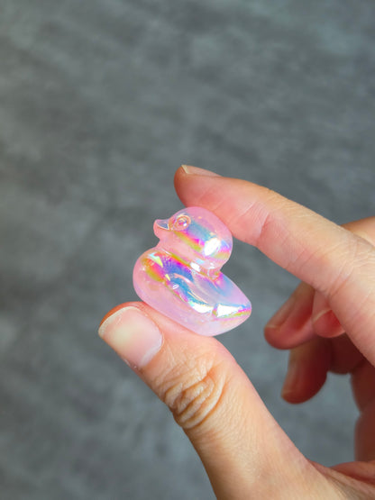 Aura Rose Quartz Duck