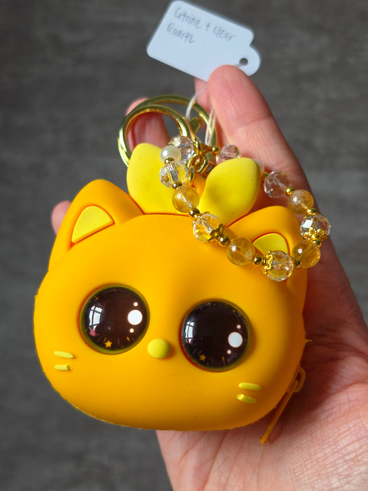 Assorted Cat Pouch Keychain