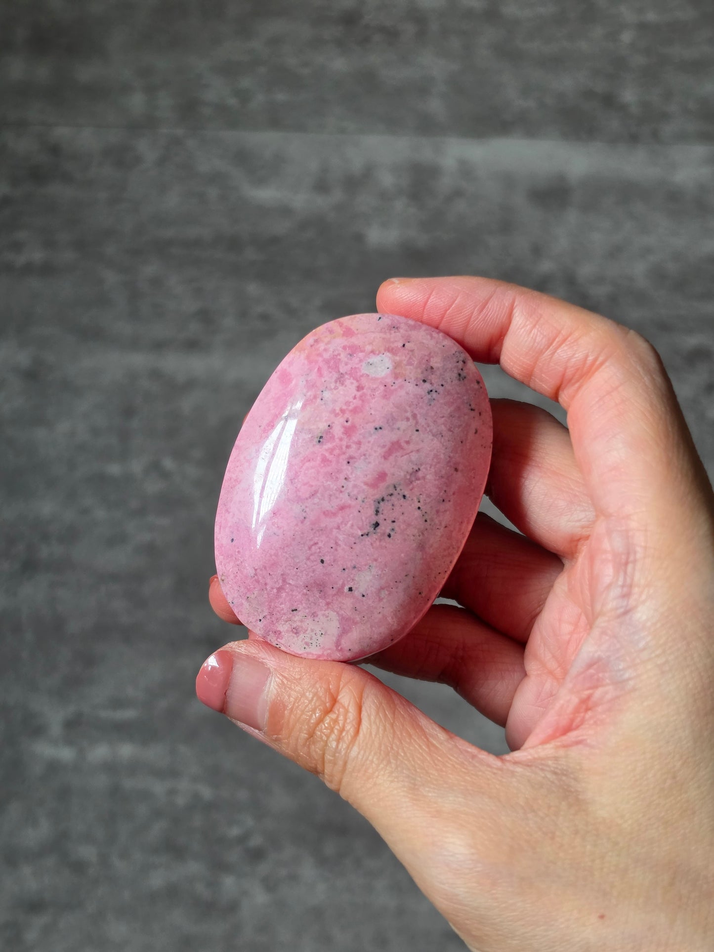Peruvian Rhodonite Palmstone