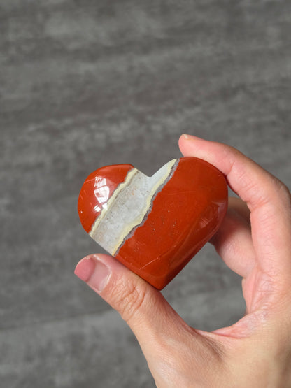 Red Jasper Heart