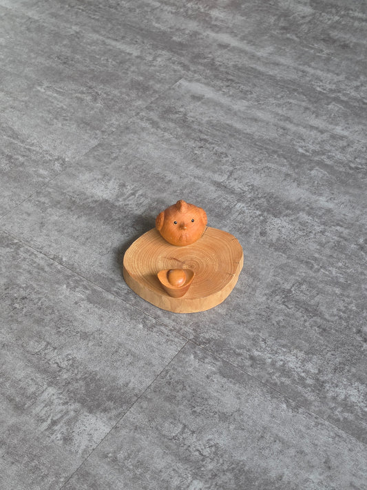 Rooster Wood Handphone Stand