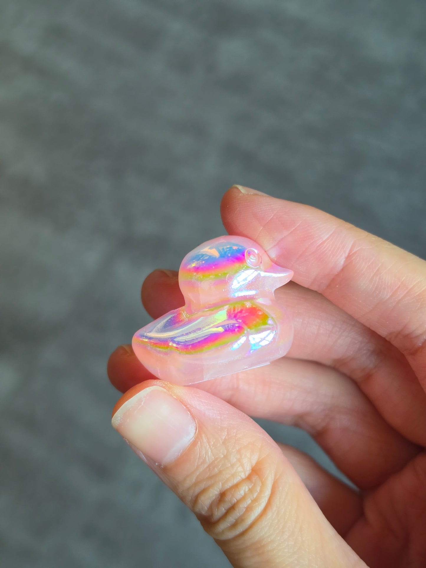 Aura Rose Quartz Duck