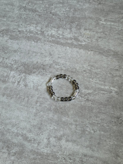 Smoky Quartz + Clear Quartz Bracelet