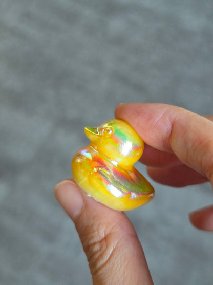 Aura Orange Calcite Duck