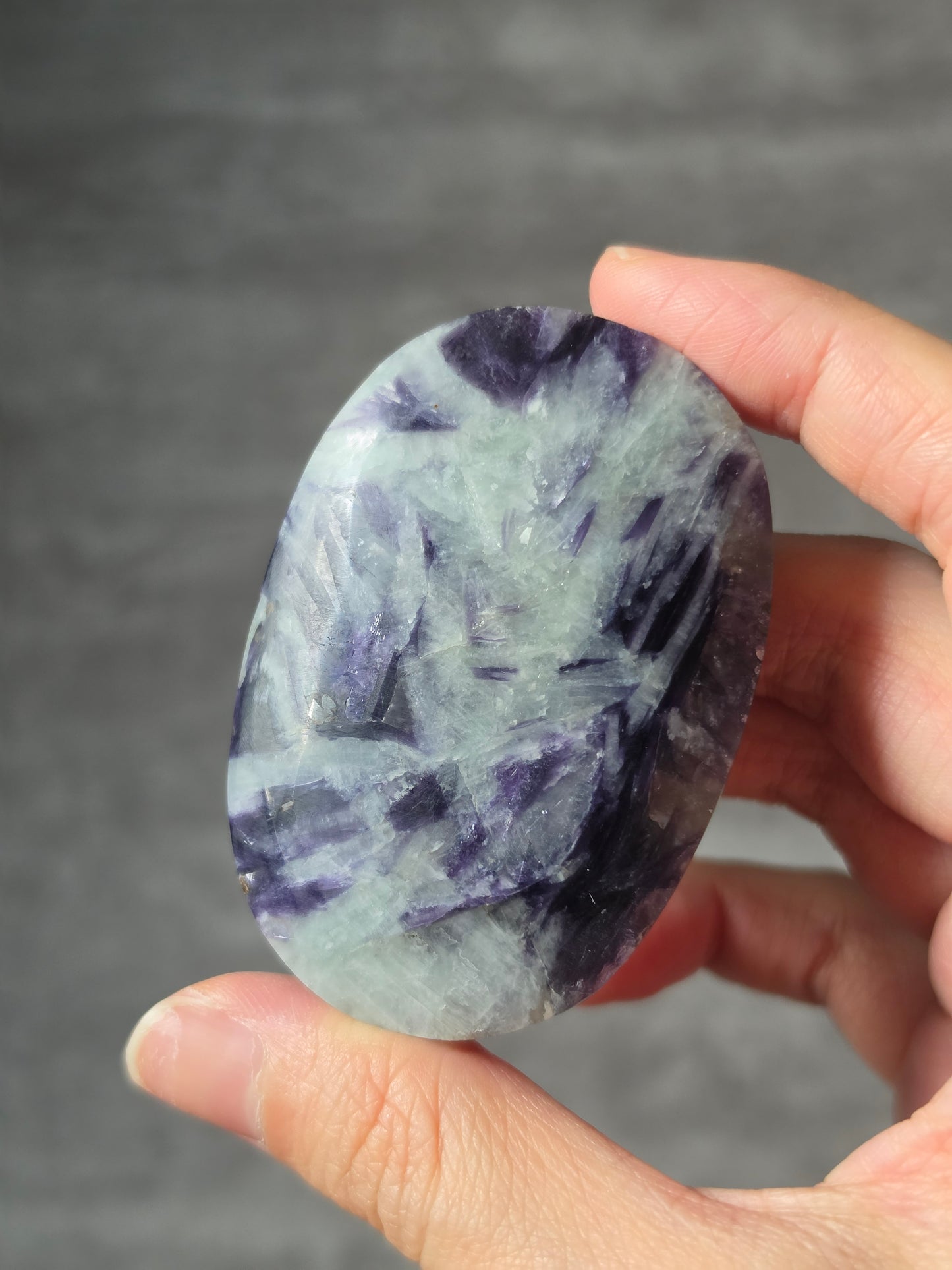 Purple Mica Lepidolite Palmstone