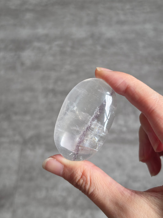 White Fluorite Palmstone